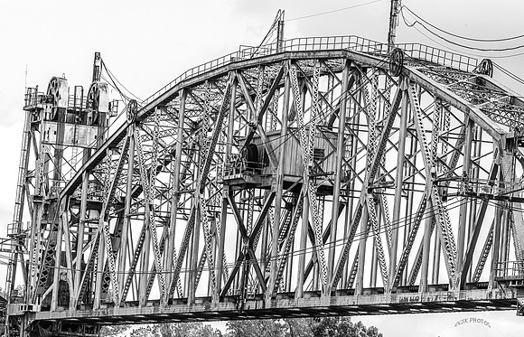 RAILROAD DRAWBRIDGE OVER THE ARKANSAS RIVER