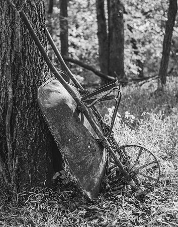 HER FATHER'S WHEELBARROW, AVOCA, AR.