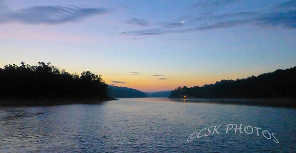 Dawn at Beaver Lake, Arkansas